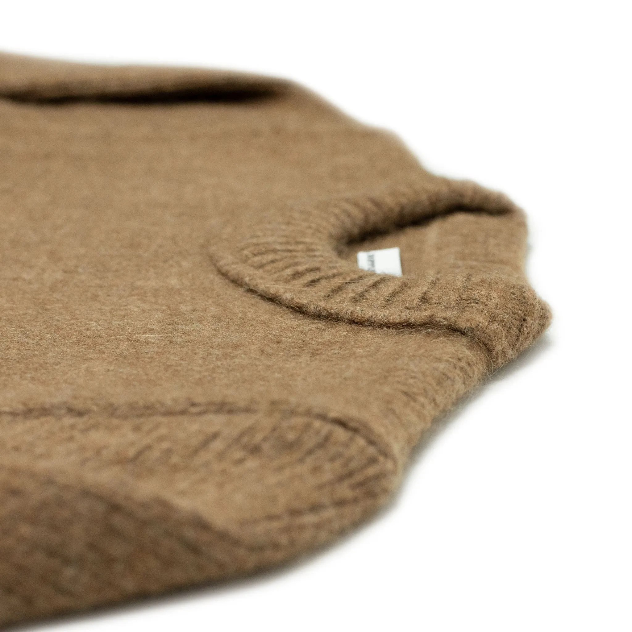 Aappio crewneck sweater in cassonade alpaca wool mix (restock)