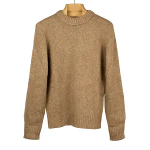 Aappio crewneck sweater in cassonade alpaca wool mix (restock)