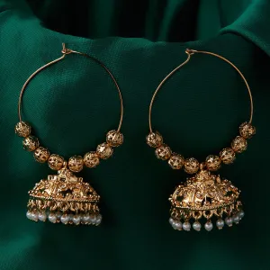 Accessorize London Women's Gold Plated Jhumkas