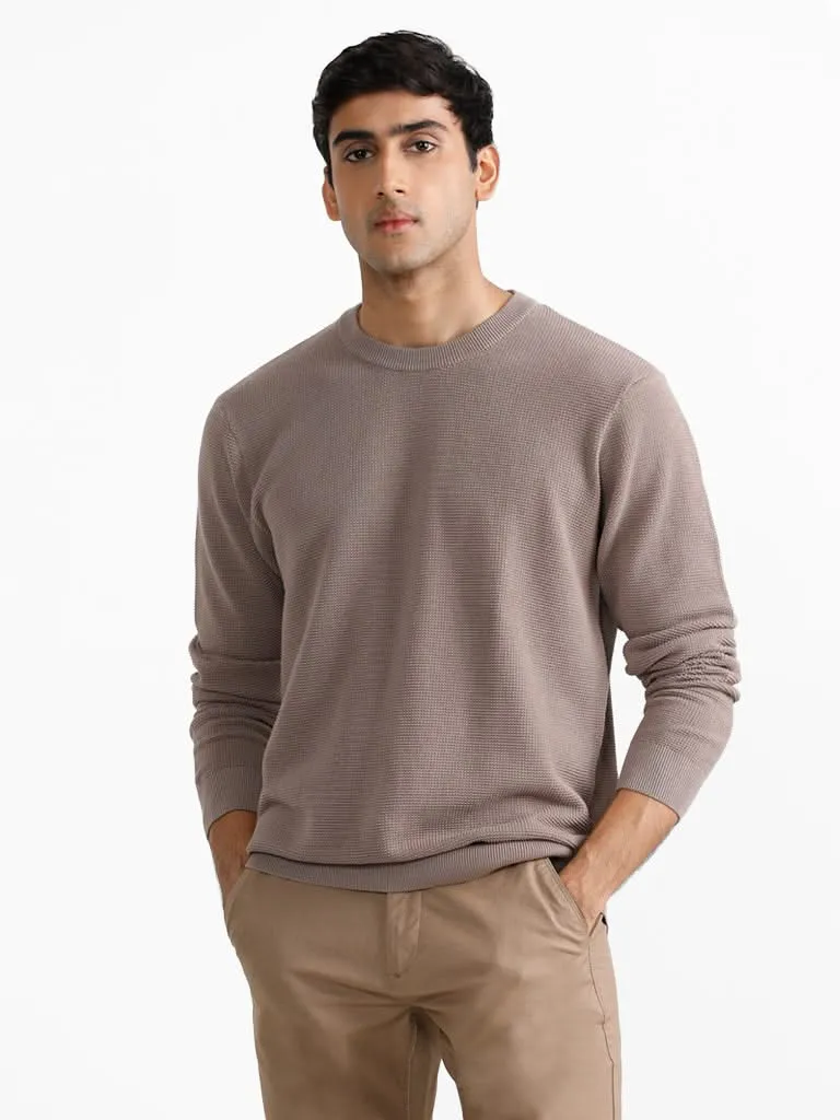 Ascot Taupe Relaxed-Fit Sweater