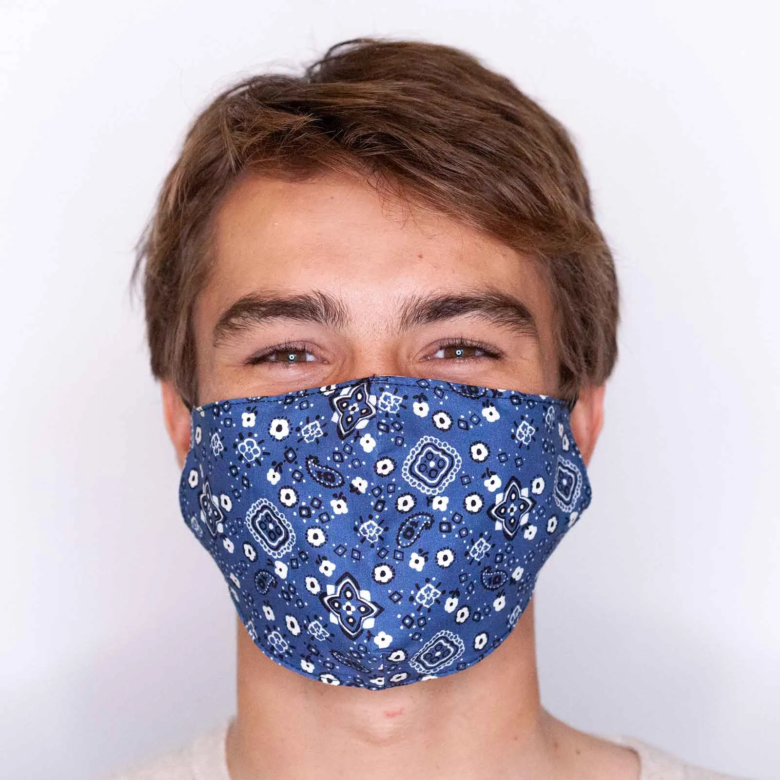 Bandana Navy Reusable Cotton Men’s Mask