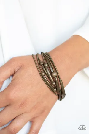 Basic Magnetics Brass Bracelet