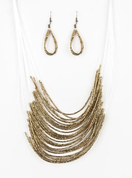 Catwalk Queen Brass Necklace Set