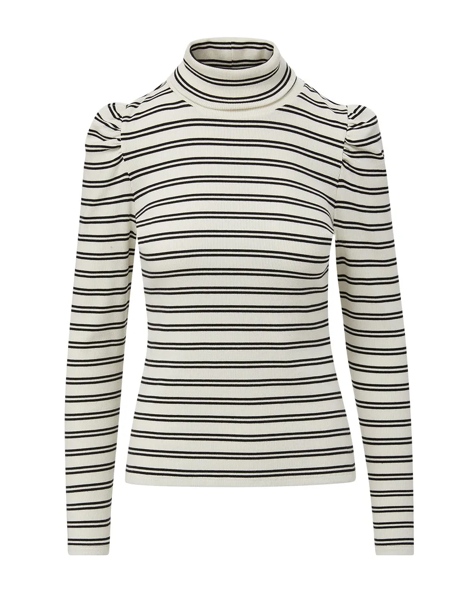 Cedar Striped Turtleneck