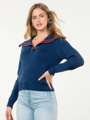 Collared Knit Sweater