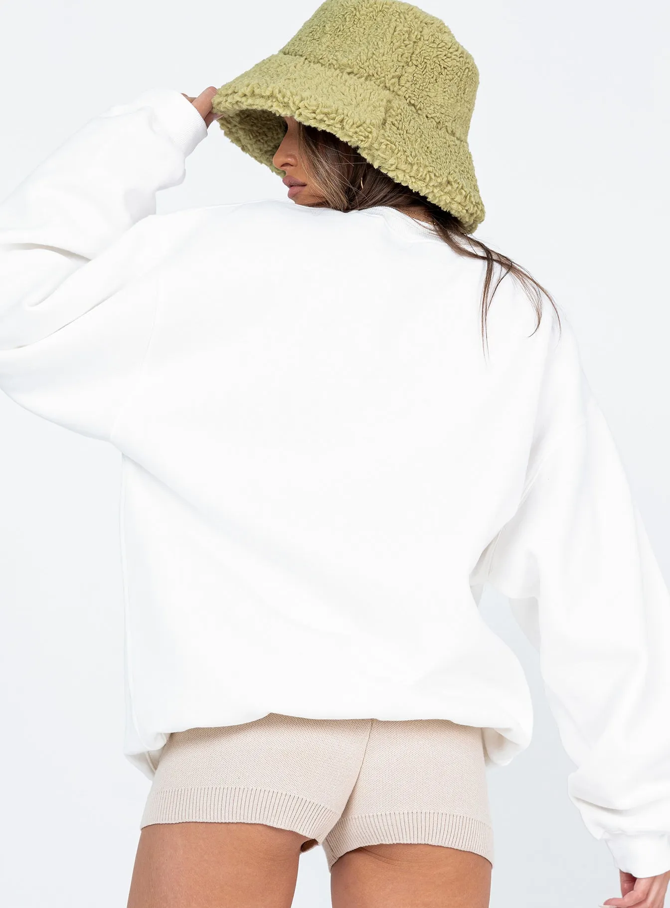 Colorado Oversized Crewneck Sweatshirt White