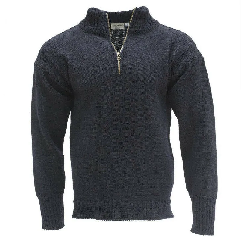 Corblets - Quarter Zip Guernsey Sweater - Channel Jumper