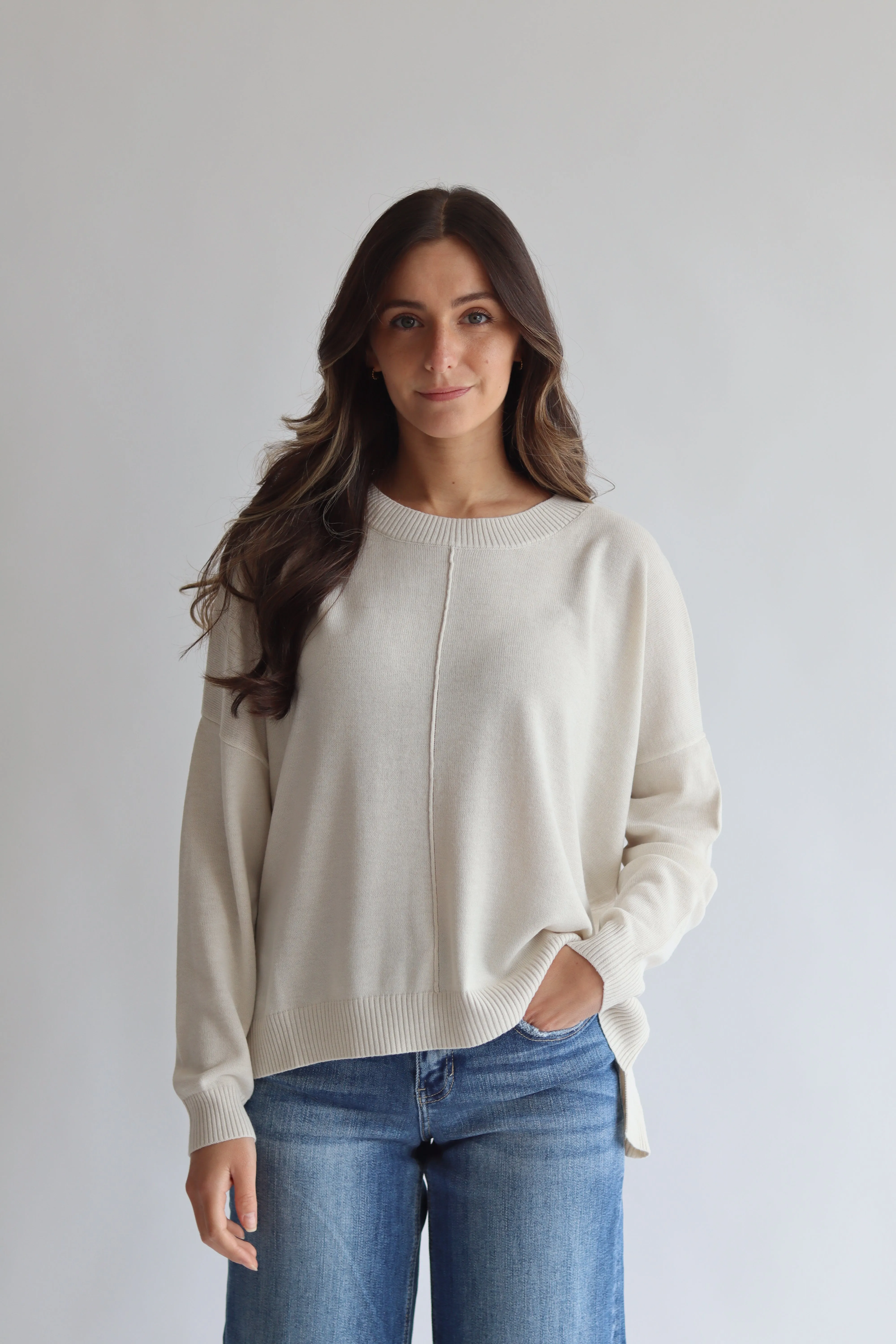 Crewneck Boxy Sweater