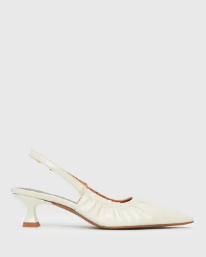 DIVINE Ruched Slingback Pumps