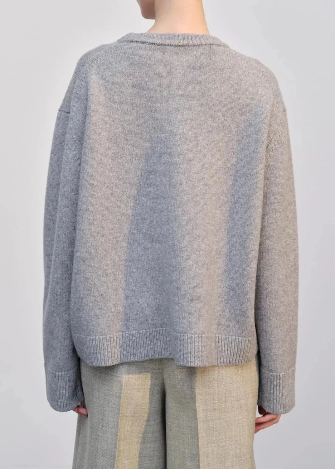 DOOFA KNIT ROUNDNECK | LIGHT GREY