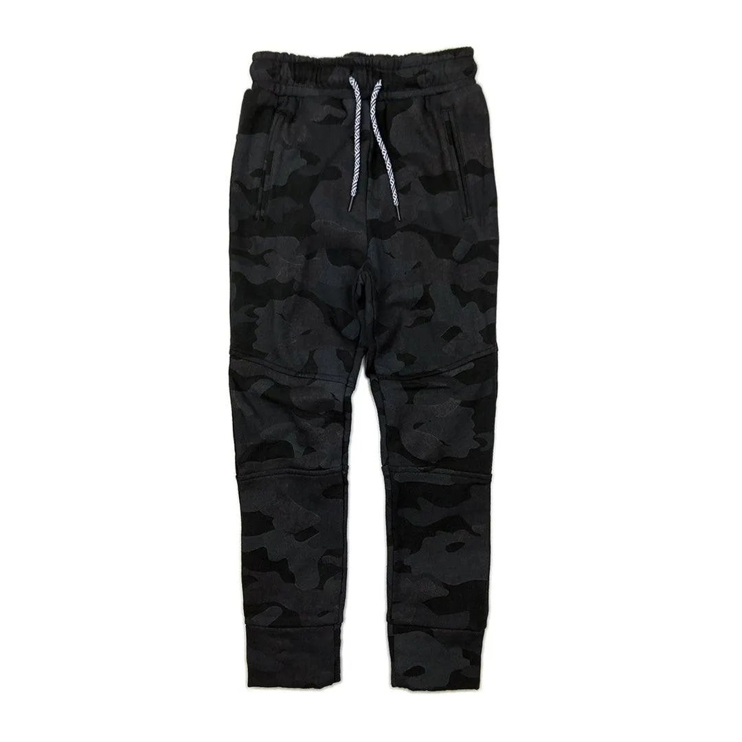 Empire Cargo Style Sweatpants | Black Camo | Appaman