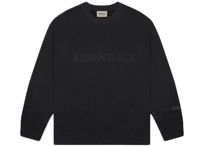 ESSENTIALS FOG 3D SILICON CREWNECK BLACK