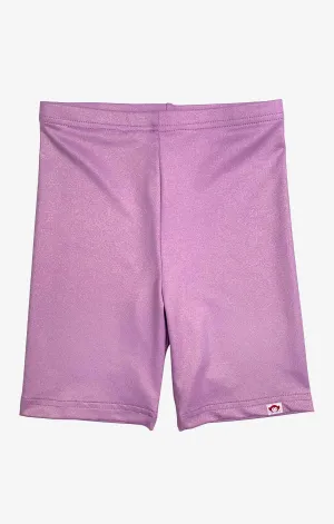 Girls Bottoms | Sparkle Lavendar Bike Shorts | Appaman