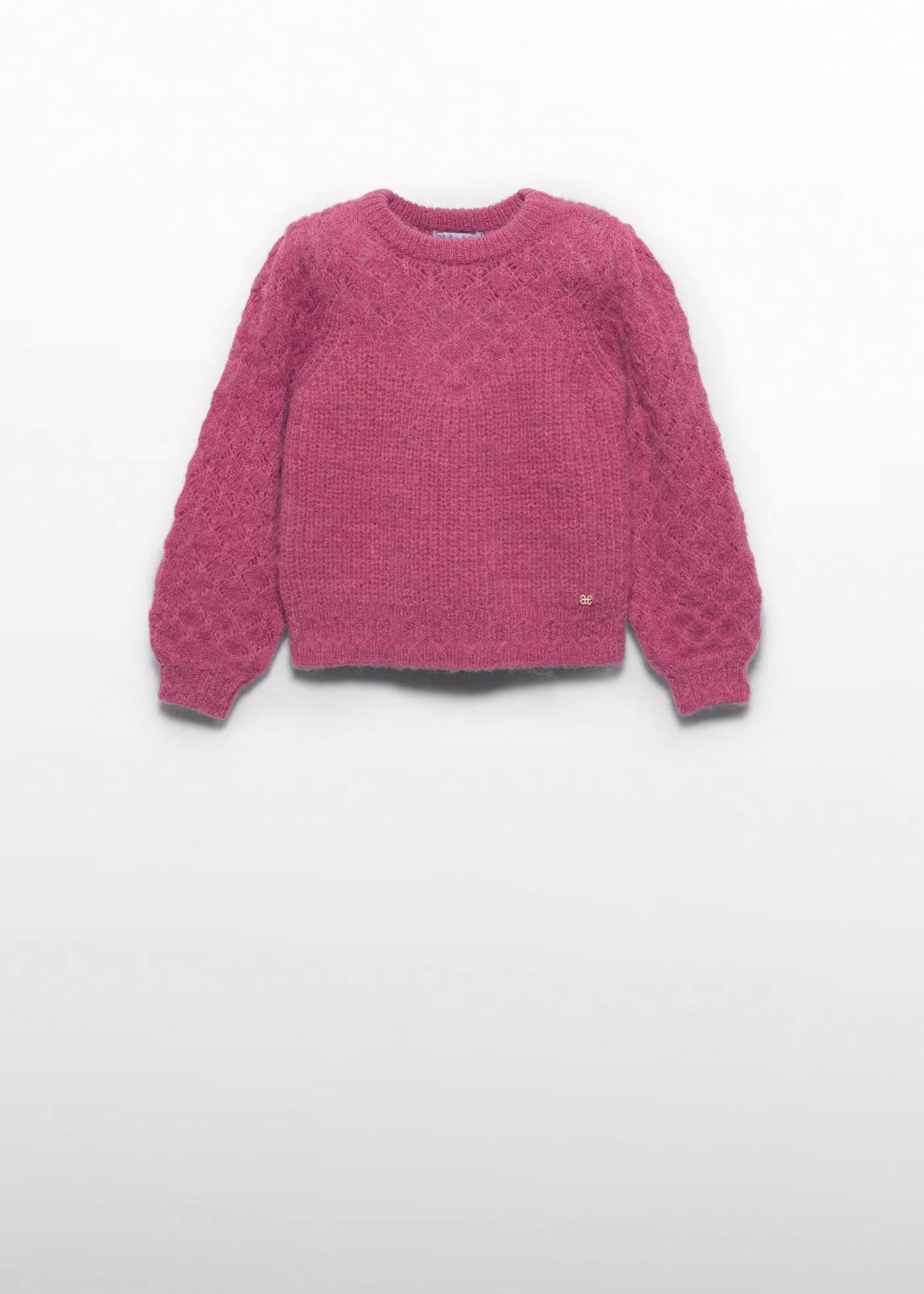 Girls openwork sweater