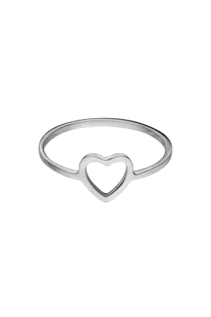 Heart Ring Silver