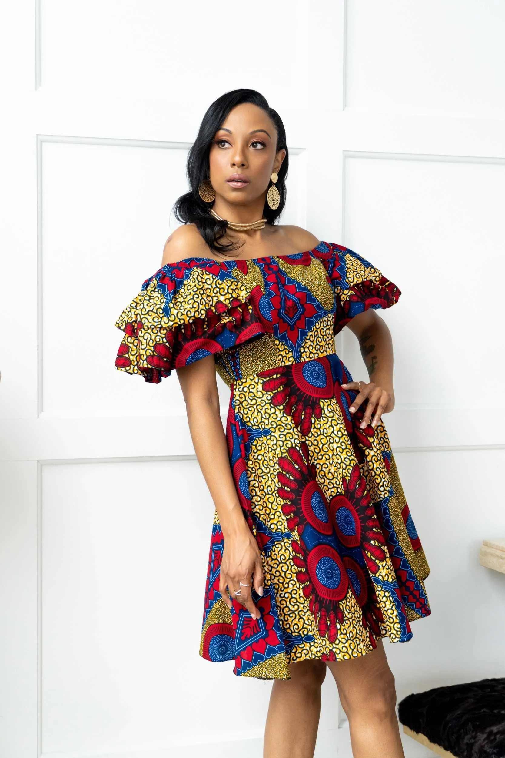 JUNIA African Print Women's Dress