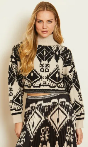 MAEVA IKAT TAPESTRY SWEATER