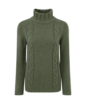 Merino Cable Roll Neck - Grousemoor