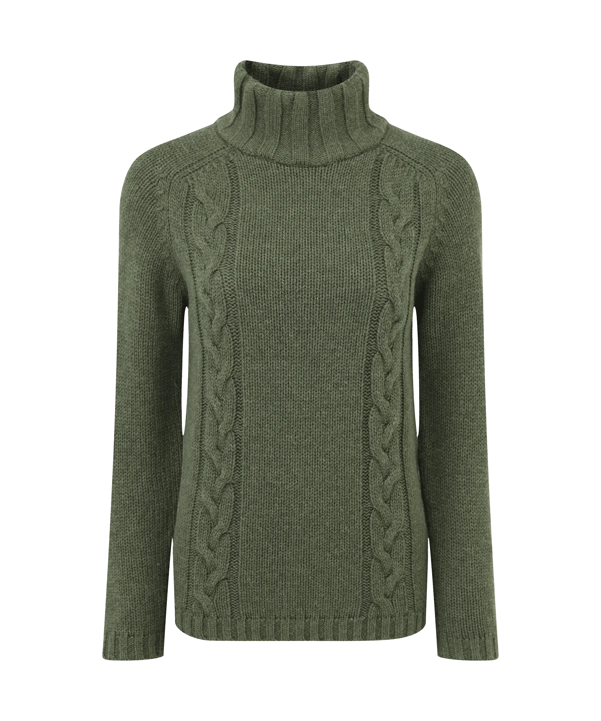 Merino Cable Roll Neck - Grousemoor