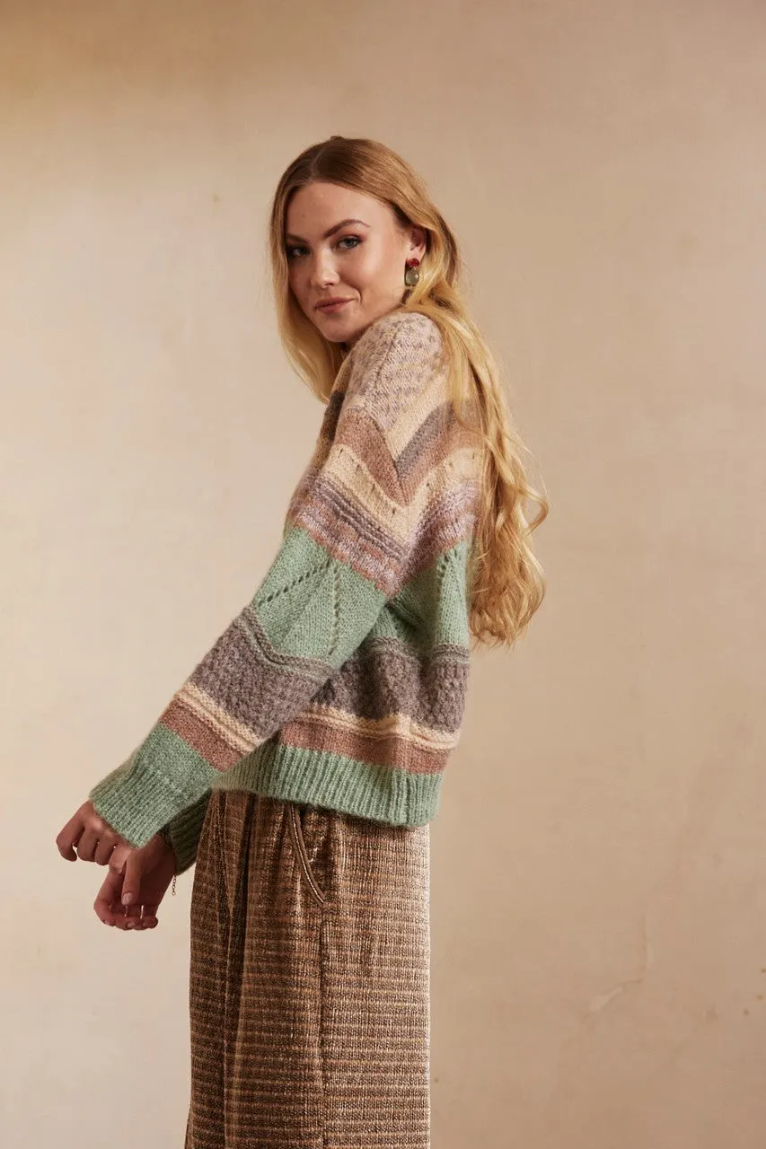 Oversized Sweateter in natural colours by NUD