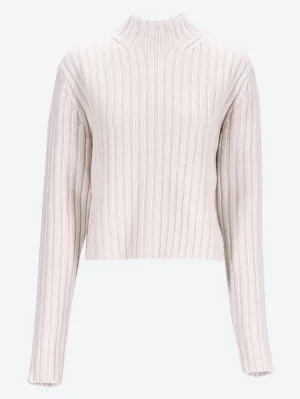 Petite chunky rib knit sweater