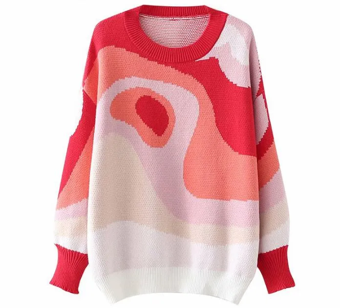 Pre Order:  Watercolor Swirls Knit Pullover