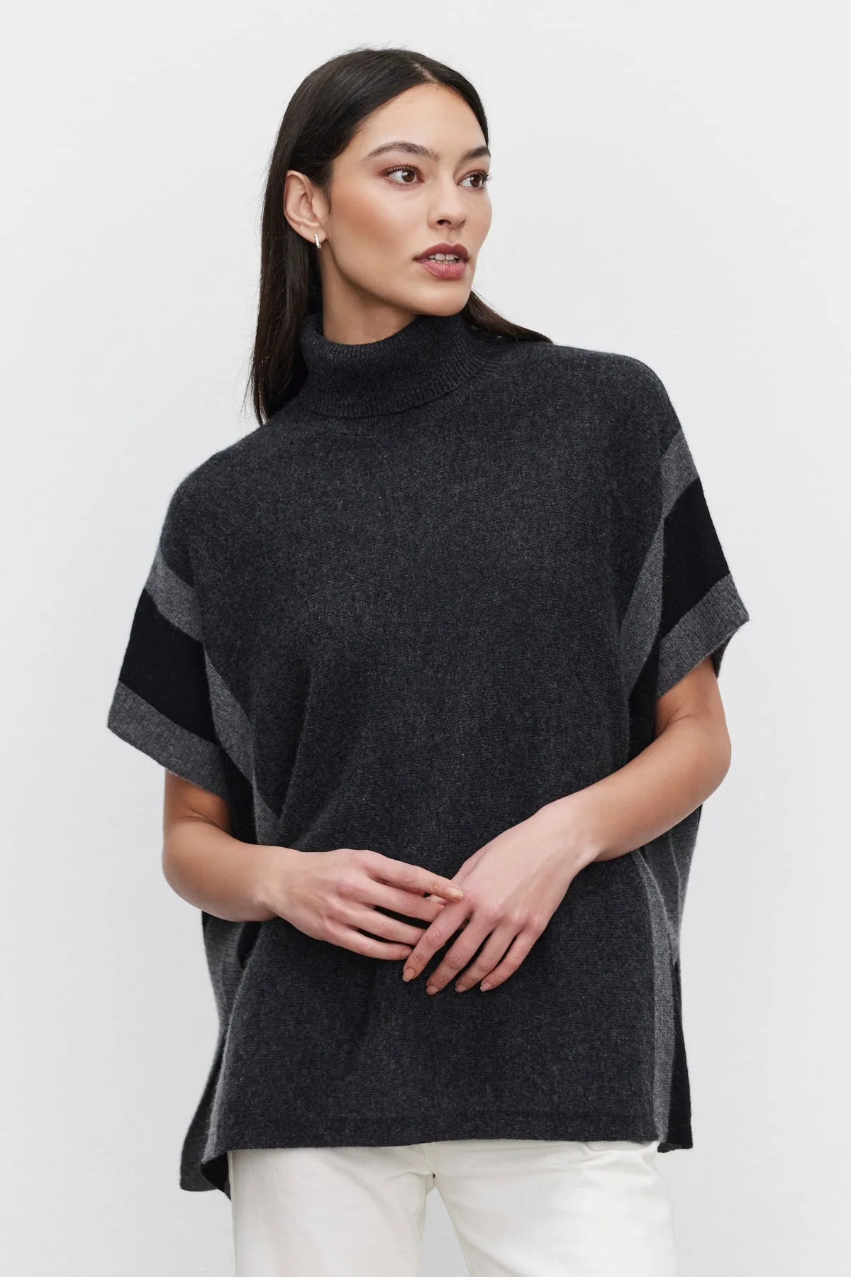 REESE CASHMERE TURTLENECK PONCHO