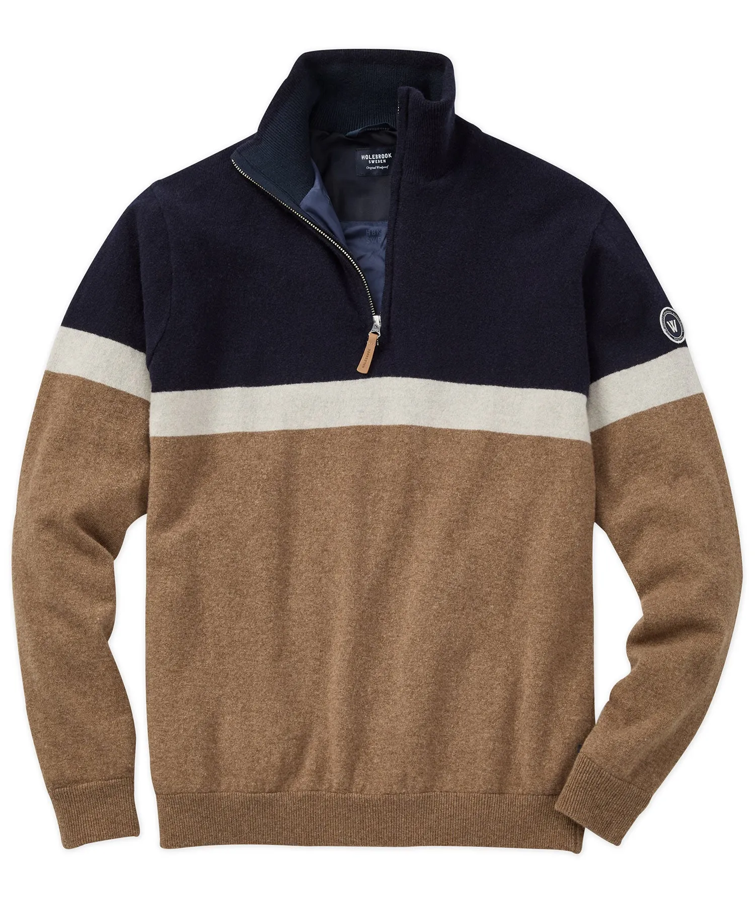 Stellan Windproof Wool Quarter-Zip Sweater