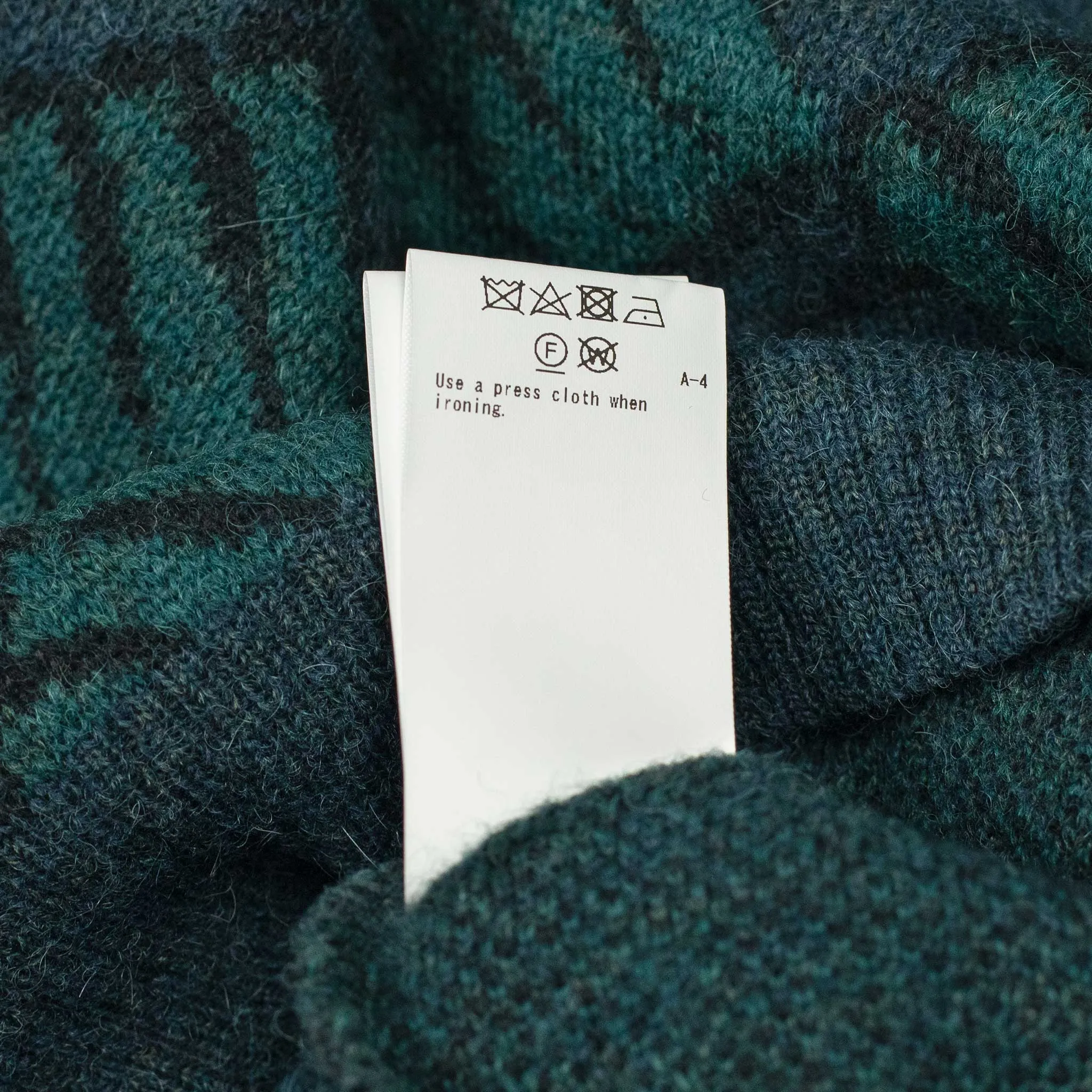 Sweater vest in deep teal wool and alpaca mix