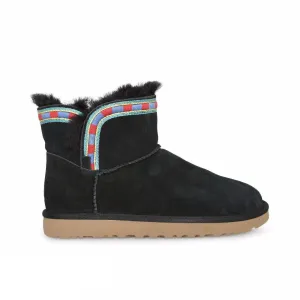 UGG Rosamaria Embroidery Black Boots