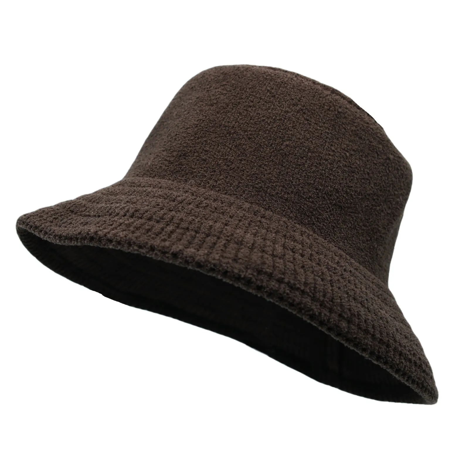 Winter Polyester Warm Bucket Hat Fedora Outdoor Cap NCB1304