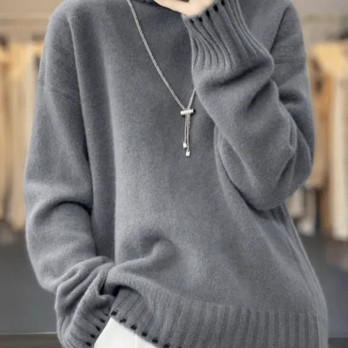 Womens High Collar Turtle Neck Sweater