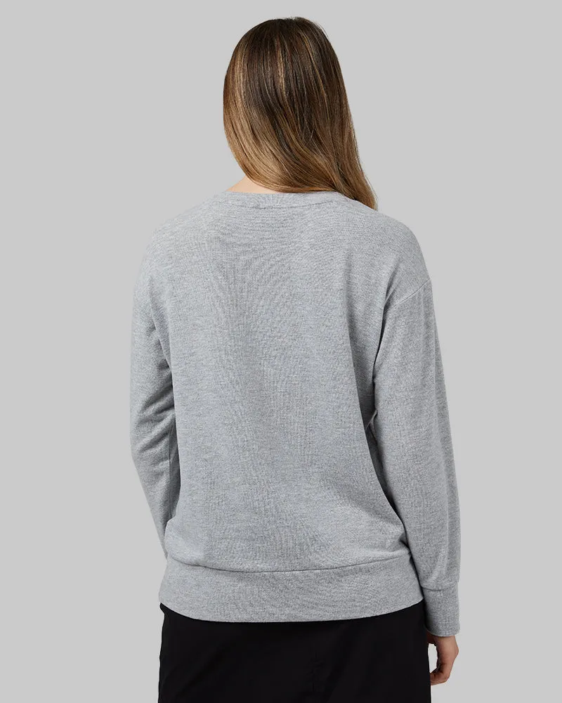 WOMEN'S SOFT SWEATER KNIT CREW TOP