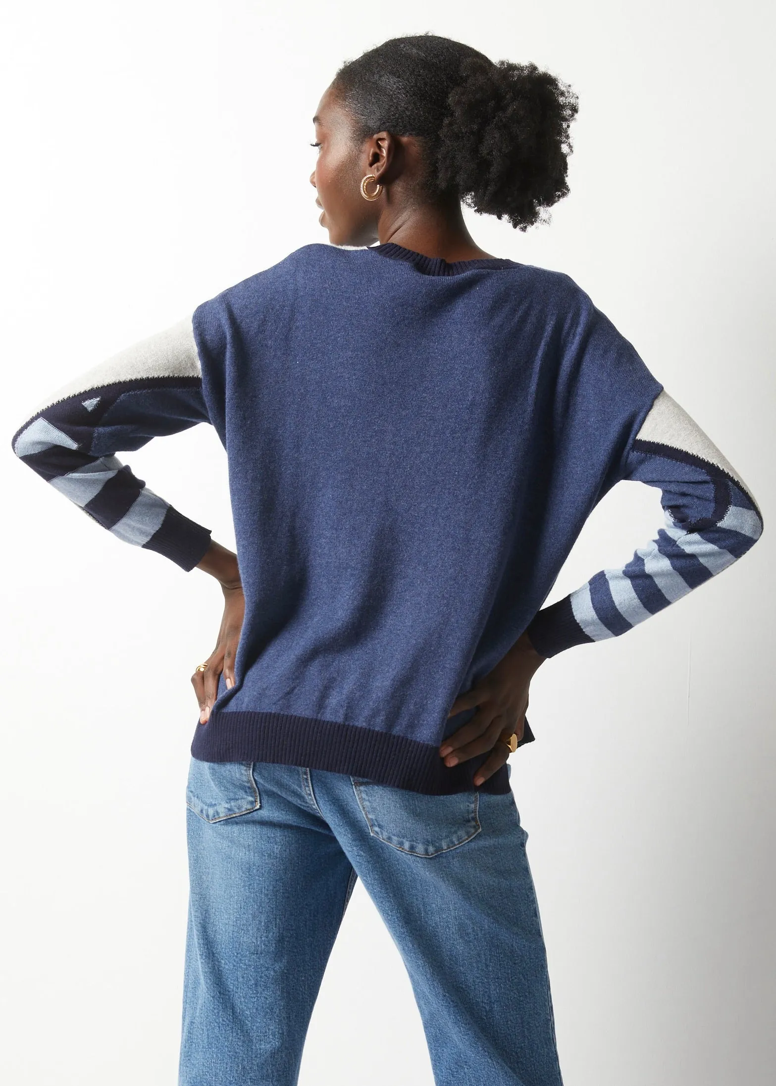 Zaket and Plover ZP6348U Mosaic Intarsia Sweater