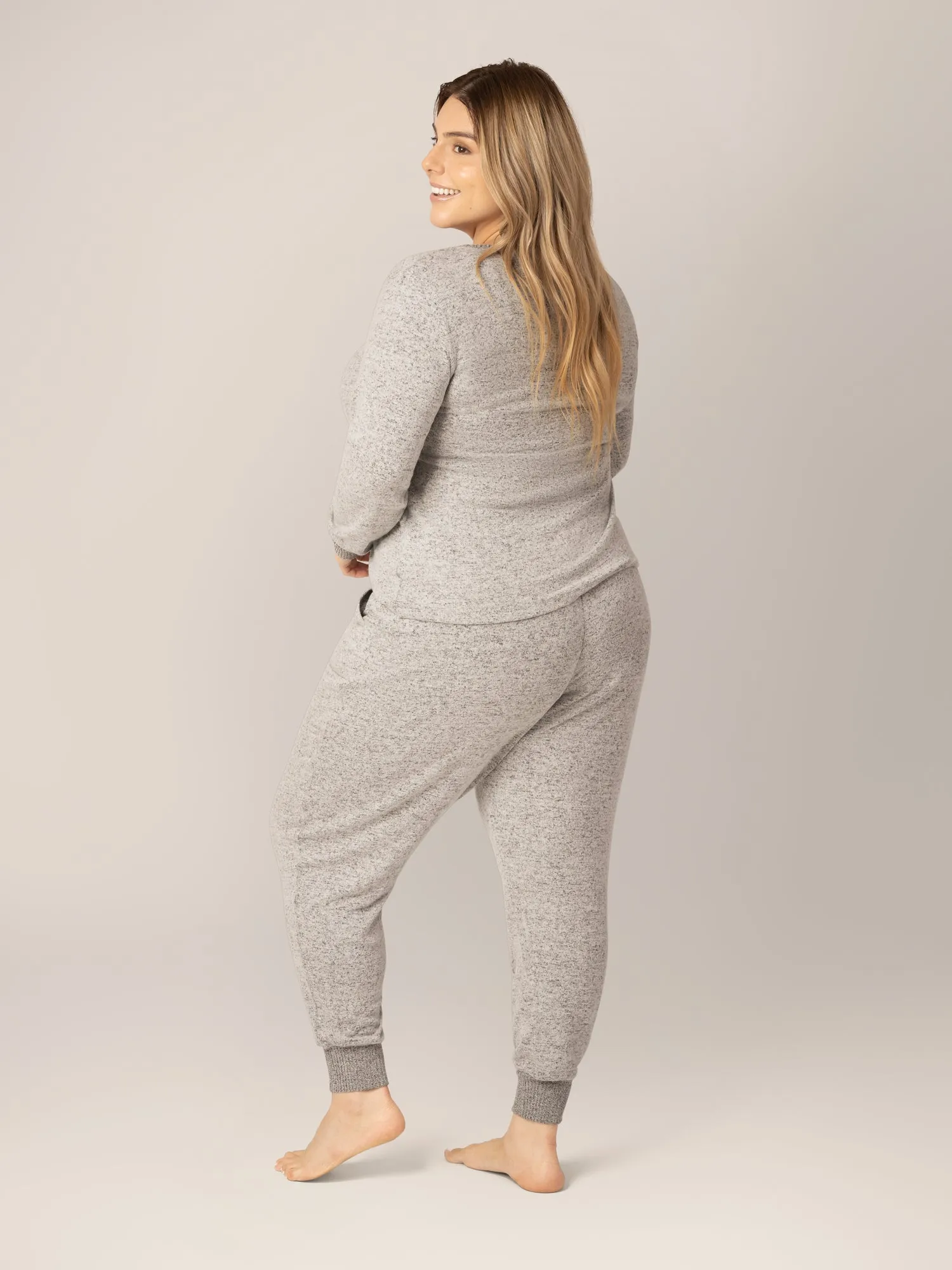 Zoe Nursing Pajama & Lounge Set | Grey Heather